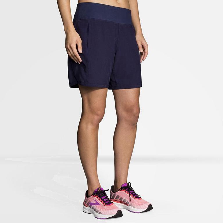 Brooks Chaser 7 NZ - Women's Running Shorts - Blue (48257-MIKX)